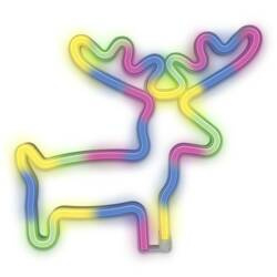 Neon LED fali lámpa ŁOŚ többszínű denevér + USB FLNE12 T-90826 PLASTROL