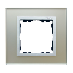 1-es üveg keret - ezüst / matt alumínium köztes keret Simon 82 Nature