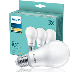 3x LED izzókészlet 100W A67 E27 WW FR ND 3PF/6 DISC