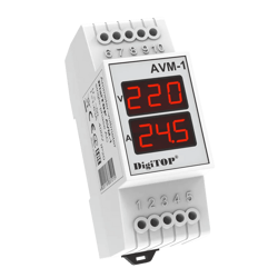 Digitális árammérő-feszültségmérő AVM-1