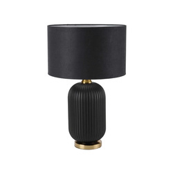 TAMIZA asztali lámpa nagy E27 fekete, arany Light Prestige LP-1515/1T nagyméretű