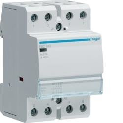 HAGER ESC463, MODULÁRIS KONTAKTOR 63A, 4 ZÁRÓ ÉRINTKEZŐ, 230V AC 50 HZ (HAGER ESC463)