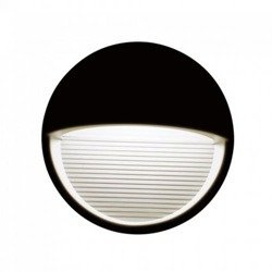 3W LED Lépcsővilágítás kerek alakú, fekete színű, meleg fehér 1404 V-TAC