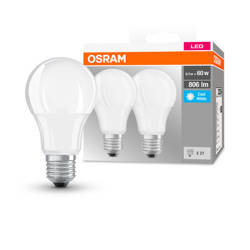 Szett 2x LED izzó E27 8.5W =60W 4000K semleges NW 806lm Osram