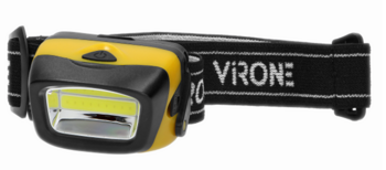 LED COB fejlámpa 3W, 170lm, 3 x AAA, mozgatható fejjel