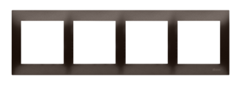 Simon 54 Premium barna matt 4 irányú univerzális keret IP20/IP44, DR4/46