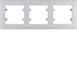 HAGER LUMINA INTENSE WL5732 3-AS EZÜST KERET VÍZSZINTES ELHELYEZÉSSEL IP20
