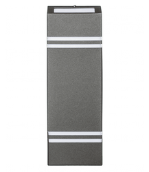 QUAZAR 7 GU10 szürke kerti fali lámpa IP44 Kobi