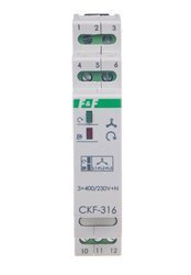 Modul: feszültség felügyeleti relé; DIN; SPDT; 250VAC/10A; 4s; CKF-316 F&F