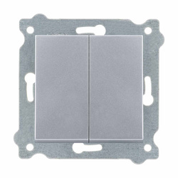 Kétpólusú alternatív kapcsoló Ezüst 211/10E EXEN