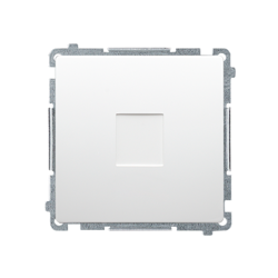 Keret fedél. Rögzítés karmokkal vagy csavarokkal, fehér Kontakt Simon BMPS.01/11