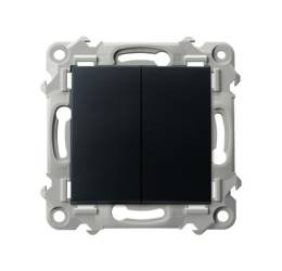 SZAFIR dupla csúszó kapcsoló Fekete Ospel