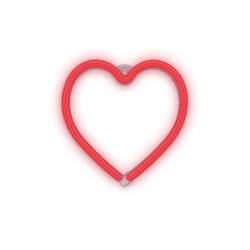 Neon LED SZÍV piros fali lámpa Denevér + USB Forever FLNEO7 Light T-90711 PLASTROL