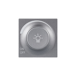 Fényerő-szabályzó fedlap ezüst, ViP ViPlast