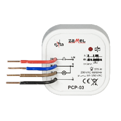 Időrelé; 3min; SPST-NO; 250VAC/5A; Utáp: 230VAC; konzervdoboz; IP20; PCP-03 ZAMEL
