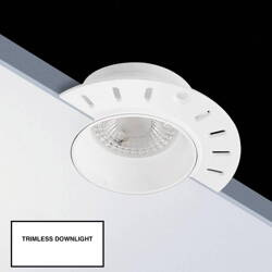 Váz nélküli keret nélküli downlight süllyesztett Fekete