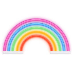 Neon LED Szivárvány fali lámpa 5 színben Bat + USB 5V 1A FLNE14X T-90885 PLASTROL