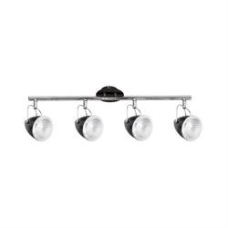 Oliver mennyezeti lámpa Incl. 4xGU10 LED 5,5W Fekete/Króm Spot-Light 5109404