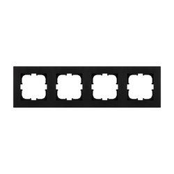 4gang keret Fekete metálfényű K104/14E EXEN (Karell)