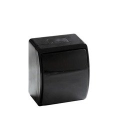 Fröccsenésálló egyes kapcsoló, fekete, IP44 KOALA 151-05 ViPlast