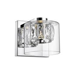 Fali lámpa GEM átlátszó, ezüst  LED 5W IP20 Zuma line