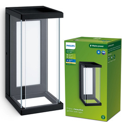 LED ULYZO 12W 2700K 1500lm IP44 fekete Philips kültéri homlokzati fali lámpa LED ULYZO 12W 2700K 1500lm IP44 fekete Philips