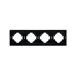 4-es ABS keret fekete, iZi ViPlast sorozat