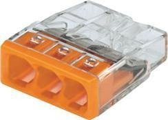 Wago Compact gyorscsatlakozó 3x0,5-2,5 mm2 átlátszó 2273-203