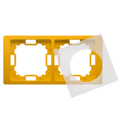 2 irányú keret Neos fröccsenésálló IP44-es változathoz , tömítéskészlettel napos Simon Basic BMRC2B/034