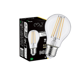 Dekoratív izzó DARI LED Filament 4W, E27, 3000K, 840lm, 230V, CLEAR A60, EDO777709 EDO Solutions