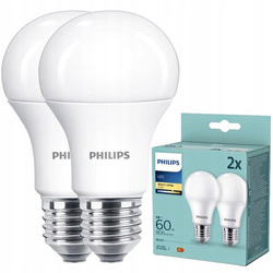 2x A60 E27 LED 8W 2700 K WW 806 lm FR ND 2PF/6 DISC Philips Lighting izzó