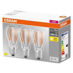 3x LED izzó szett E27 7.5W 2700K 1055lm Osram 7.5W 2700K 1055lm