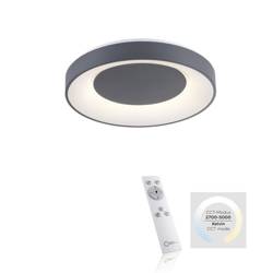 ANIKA LED-es mennyezeti lámpa 30W 2700-5000K 3300lm szürke LeuchtenDirekt 14326-18 Zuma Line