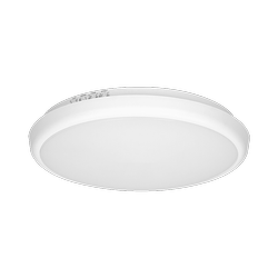 CERS LED 16W, plafond mikrohullámú mozgásérzékelővel, 1300lm, IP65, 4000K, tej polikarbonát, fehér, fényerőszabályzó funkcióval