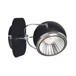 Gömb fali lámpa 1xGU10 LED 6W Fekete Spot-Light 5009184 5009184