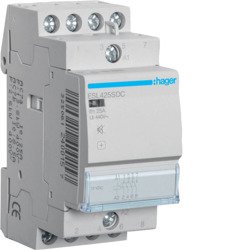 HAGER ESL425SDC CSENDES MÁGNESKAPCSOLÓ 4Z 25A 12V DC 50 HZ