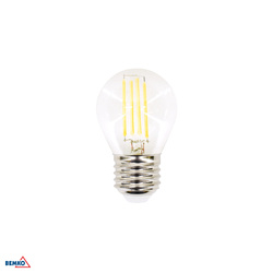 LED FILAMENT izzó 230V E27 G45 6W 750LM 4000K 320ST Bemko