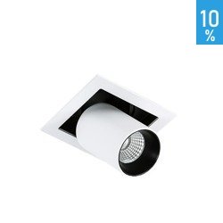 LED Mercanta süllyesztett mennyezeti lámpatest állítható fehér fénycső Italux GL7117-1/12W 3000K WH+BL