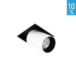 LED Novum Novum Trimless felszíni beépíthető fehér fekete fém elegáns Italux GL7119-1/12W 3000K WH+BL