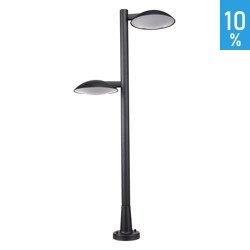 LED Piombino kültéri állólámpa 24W 3000K kétpólusú 100cm fekete IP44 66950-2/BK-9 Italux