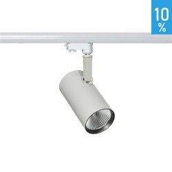 LED Russo nagyméretű fehér szürke sínes lámpatest állítható szett Italux TL7557/40W 3000K WH+GR