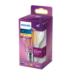 LED izzó A60 E27 10.5W =100W 2700K meleg 1521lm izzószál Philips