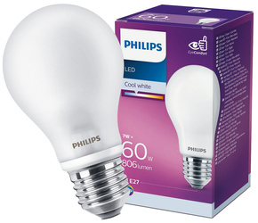 LED izzó A60 E27 7W 4000K 806lm Philips 7W 4000K 806lm