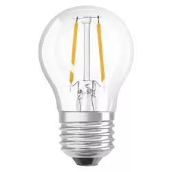 LED izzó E27 1.5W =15W 2700K meleg WW 150lm Osram