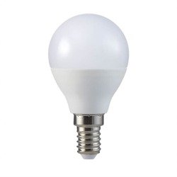 LED izzó SAMSUNG Chip 4.5W E14 A++ P45 műanyag 3000K 264 V-TAC