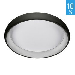 LED mennyezeti plafond lámpa Alessia 41cm kerek 32W 3000K fekete 5280-832RC-BK-3 Italux