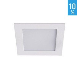 LED mennyezeti süllyesztett mennyezeti lámpatest Gobby downlight 12W négyzet alakú fehér alumínium Italux TH0740 12W 1000W 3000K S.WH