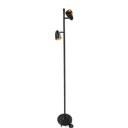 OVO F Fekete álló lámpa, 2xGU10, 153cm, fekete, EDO777657 EDO Solutions