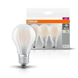 Osram Base matt LED izzó, körte forma, E27, 7W, 2700K, 3 db