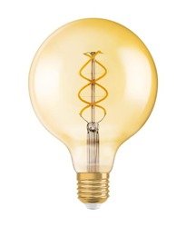 Osram Vintage 1906 Globe125 LED izzó, E27, 5W (25W), 250 lm, Meleg fény